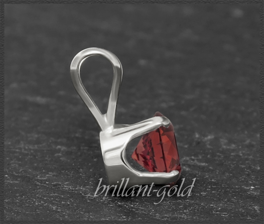 Anhänger 585 Gold Granat rot, 4,5,6,7mm